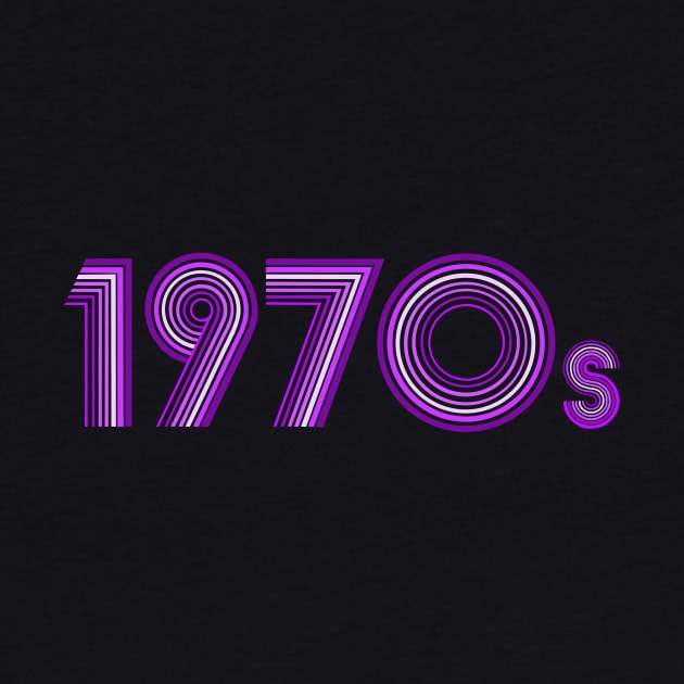 1970s Vintage Purple Disco Font by Art by Deborah Camp